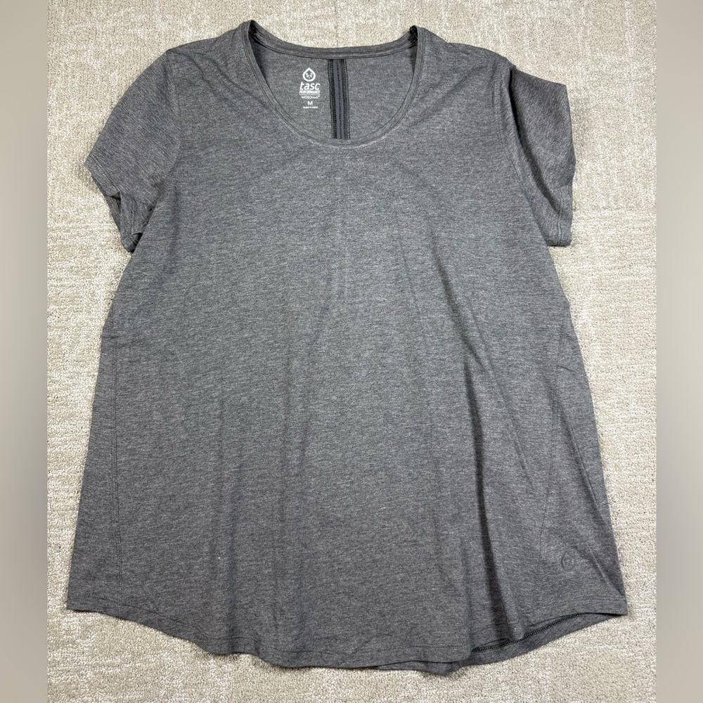 Tasc Women Gray Mosotech Performance T Shirt Women Size Medium